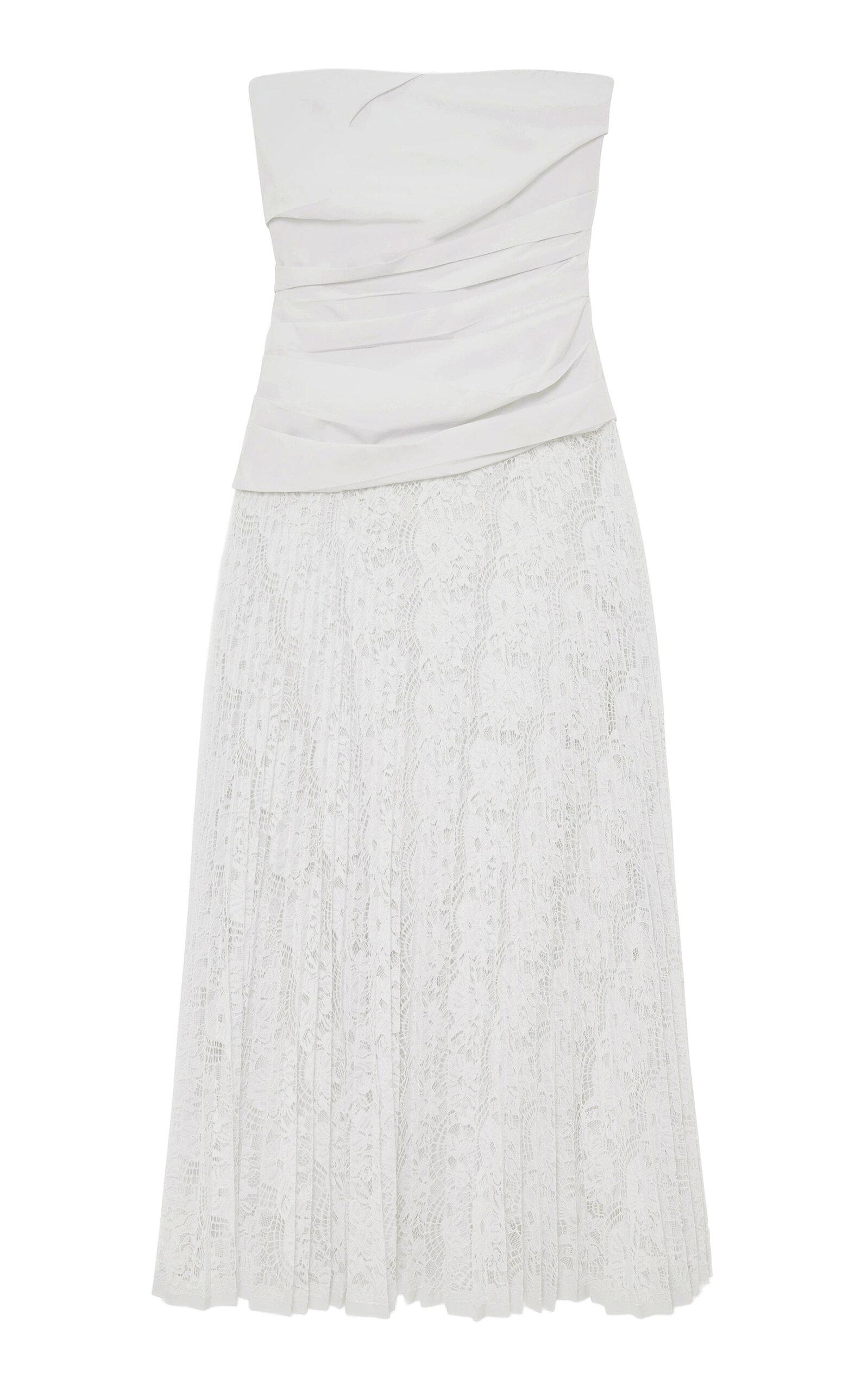 SIMKHAI Annalise Cotton Lace Midi Dress - Moda Operandi by SIMKHAI