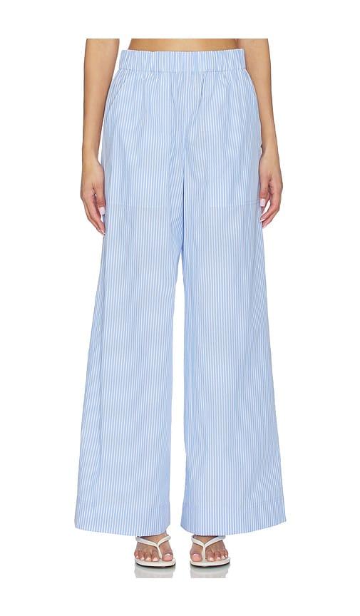 SIMKHAI Arden Pull On Pant in Blue by SIMKHAI