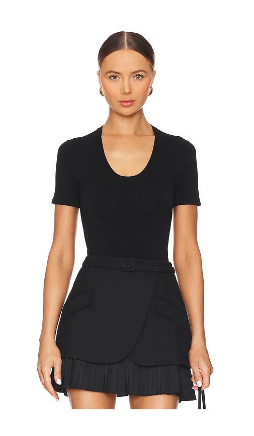 SIMKHAI Drew Bodysuit in Black by SIMKHAI