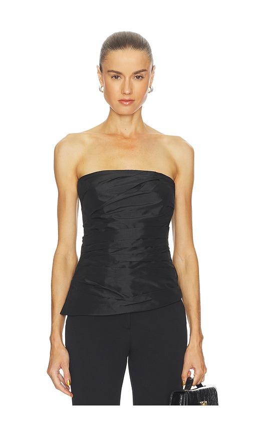 SIMKHAI Emerson Bustier Top in Black by SIMKHAI SIMKHAI Emerson Bustier Top in Black by SIMKHAI