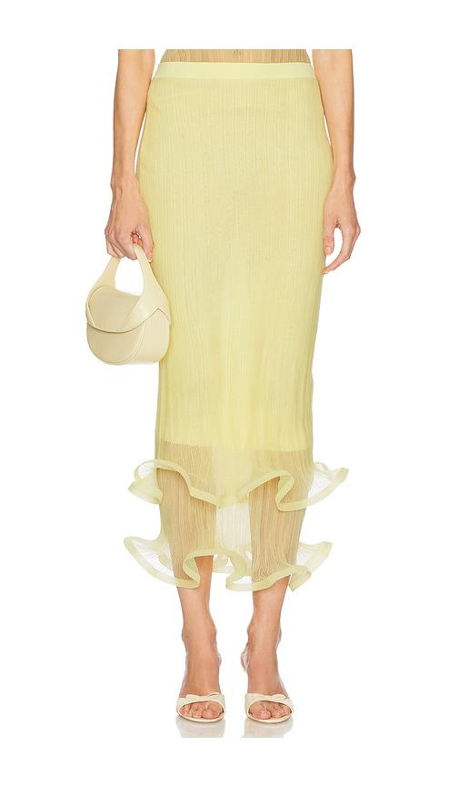 SIMKHAI Kelso Skirt in Lemon by SIMKHAI