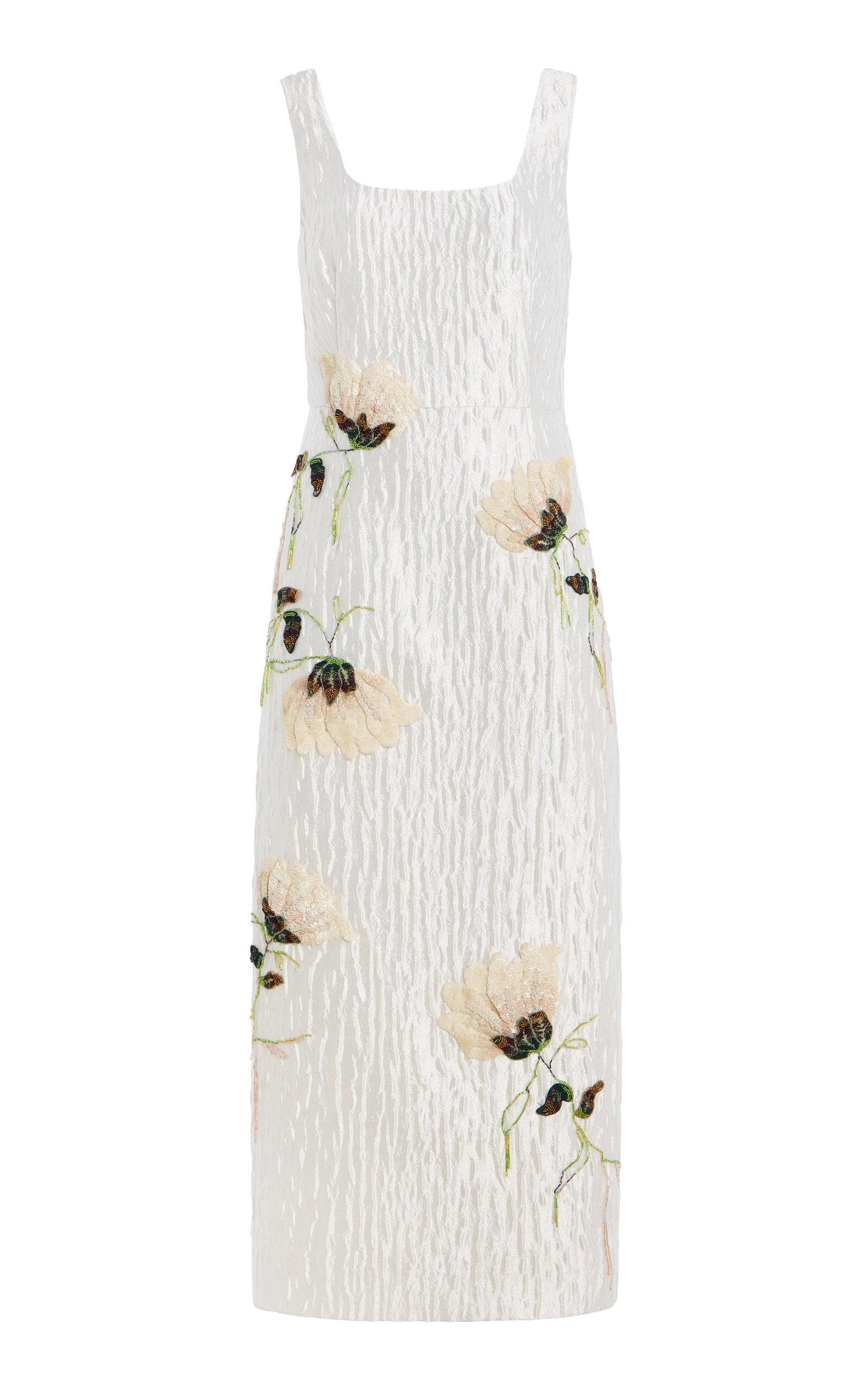 SIMKHAI Lilibeth Floral Jacquard Midi Dress - Moda Operandi by SIMKHAI