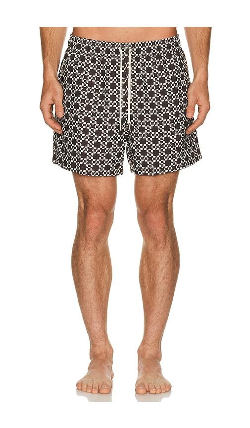SIMKHAI Malachi Swim Shorts in Brown by SIMKHAI
