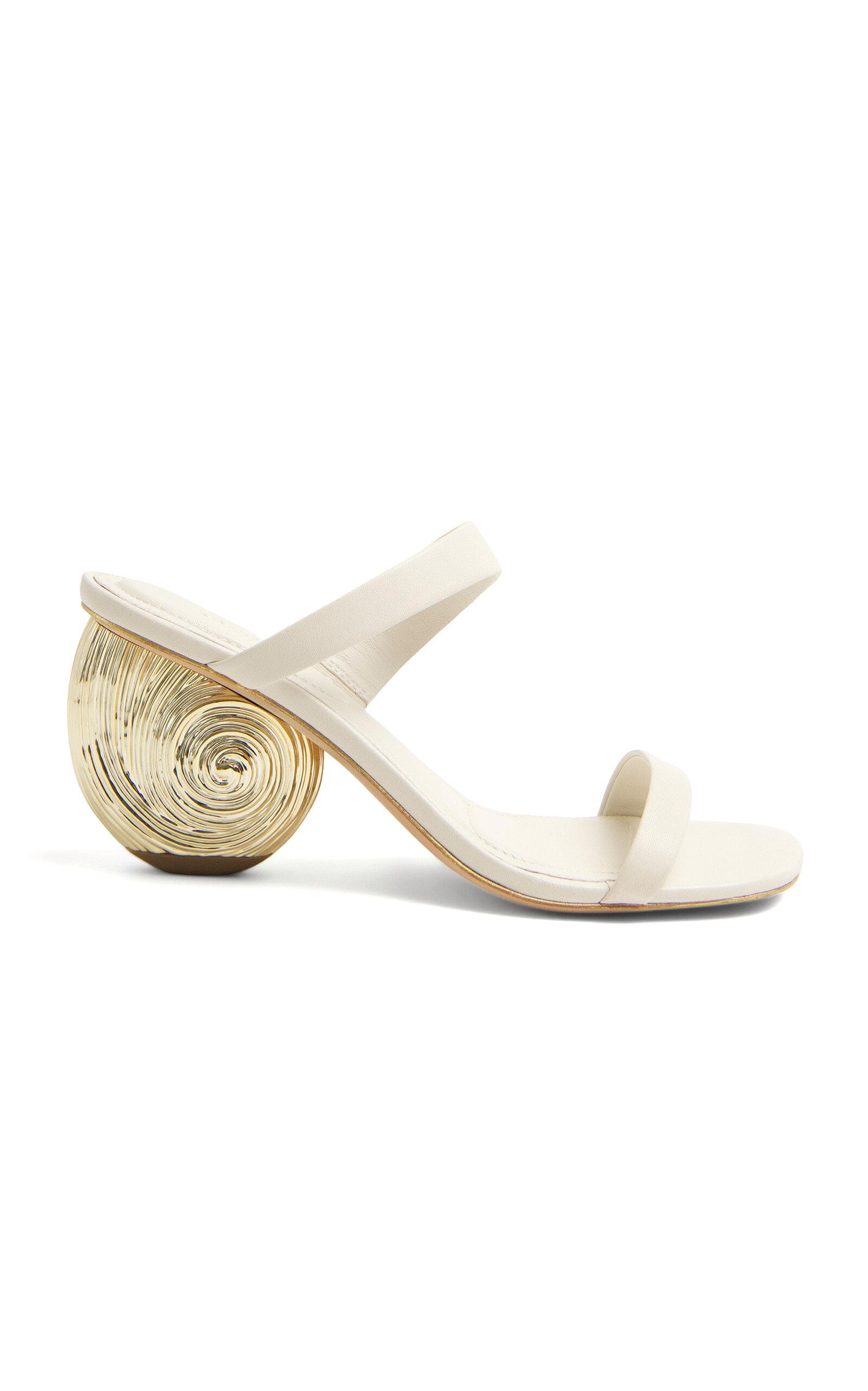 SIMKHAI Marion Leather Shell Heels - Moda Operandi by SIMKHAI