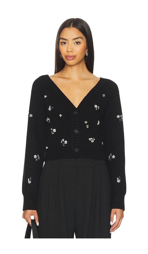 SIMKHAI Novah Cardigan in Black by SIMKHAI
