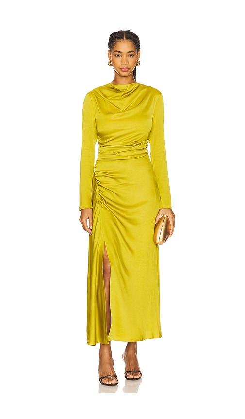 SIMKHAI Odessa Midi Dress in Green by SIMKHAI