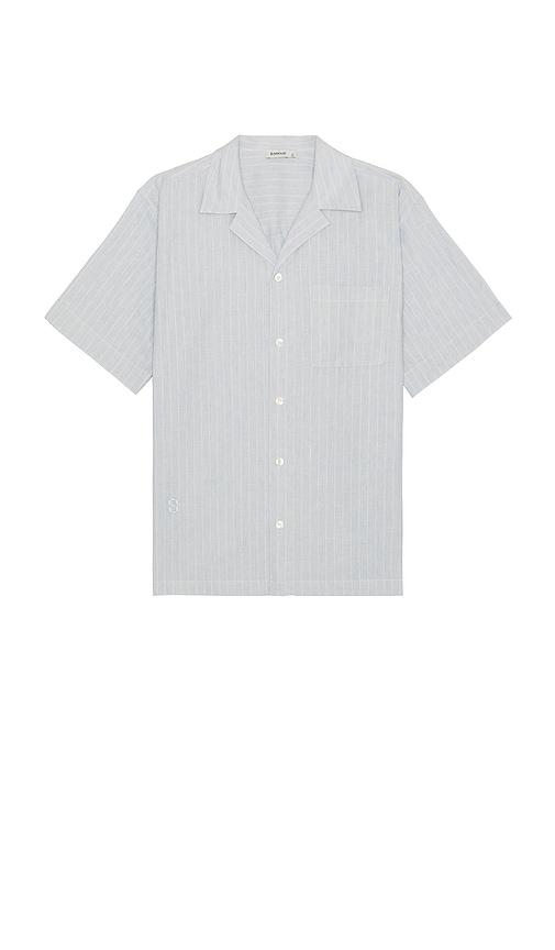 SIMKHAI Poe Camp Shirt in Blue by SIMKHAI