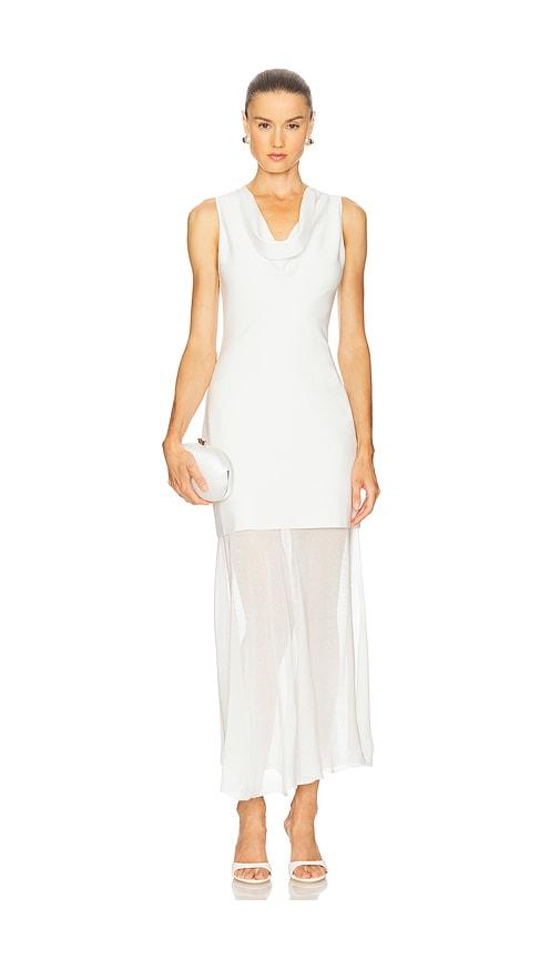 SIMKHAI Xena Halter Dress in Ivory by SIMKHAI