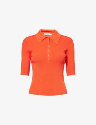 Secily Knitted Polo Shirt by SIMKHAI