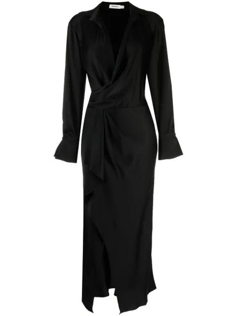 Signature Talita long-sleeve  midi dress by SIMKHAI