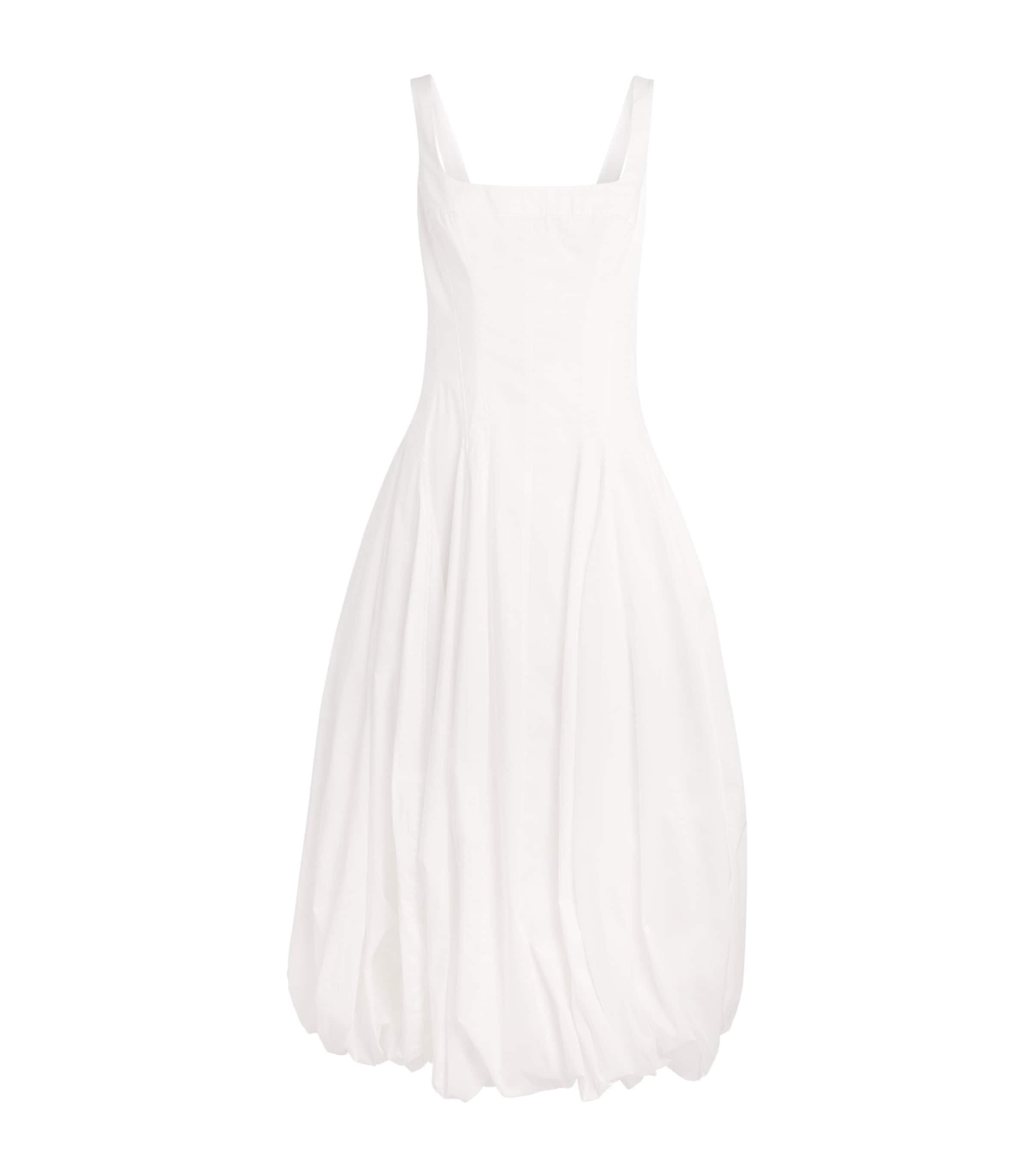 Simkhai Cotton Bubble-Hem Hally Midi Dress by SIMKHAI