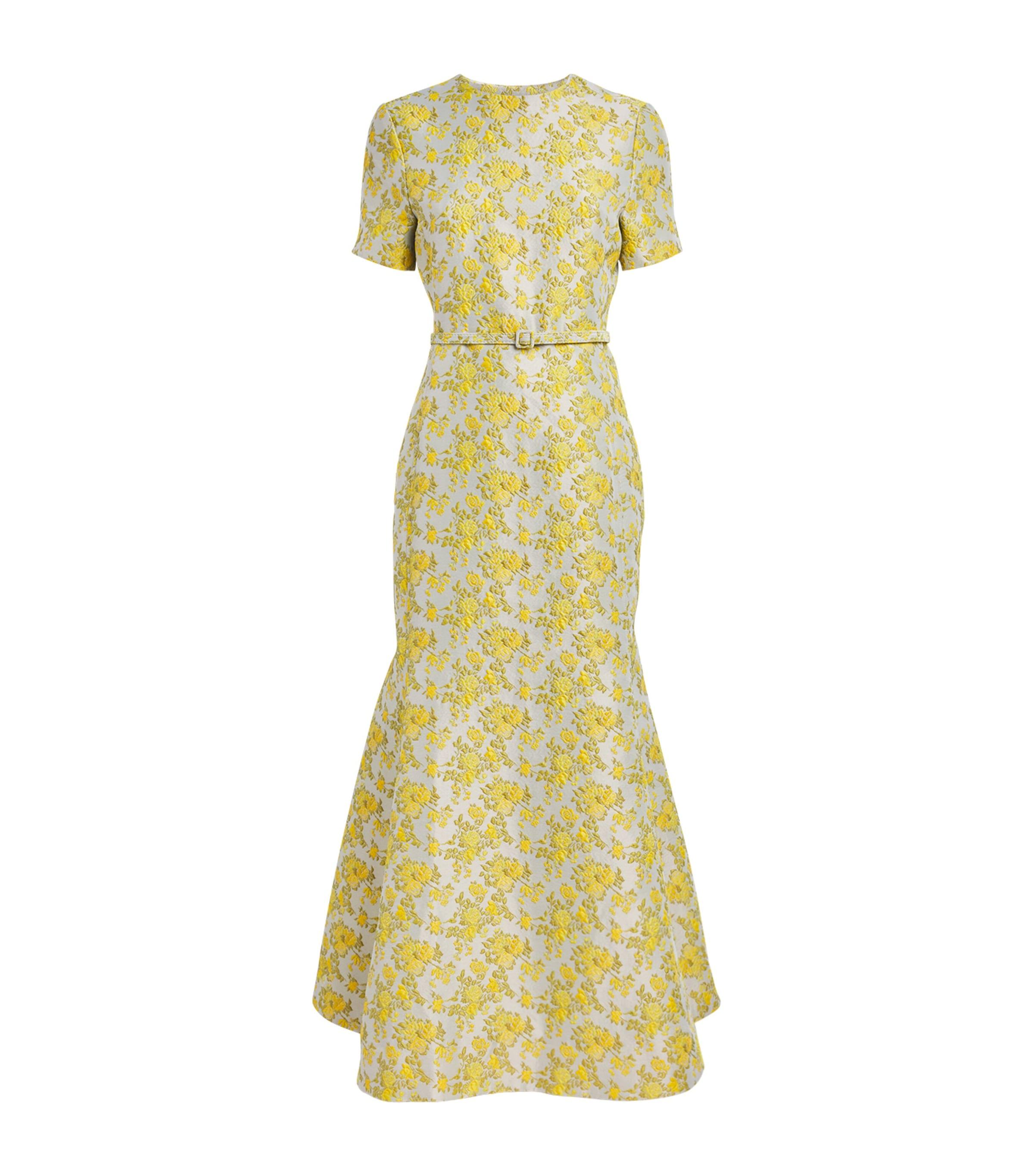 Simkhai Floral Jacquard Caraline Midi Dress by SIMKHAI