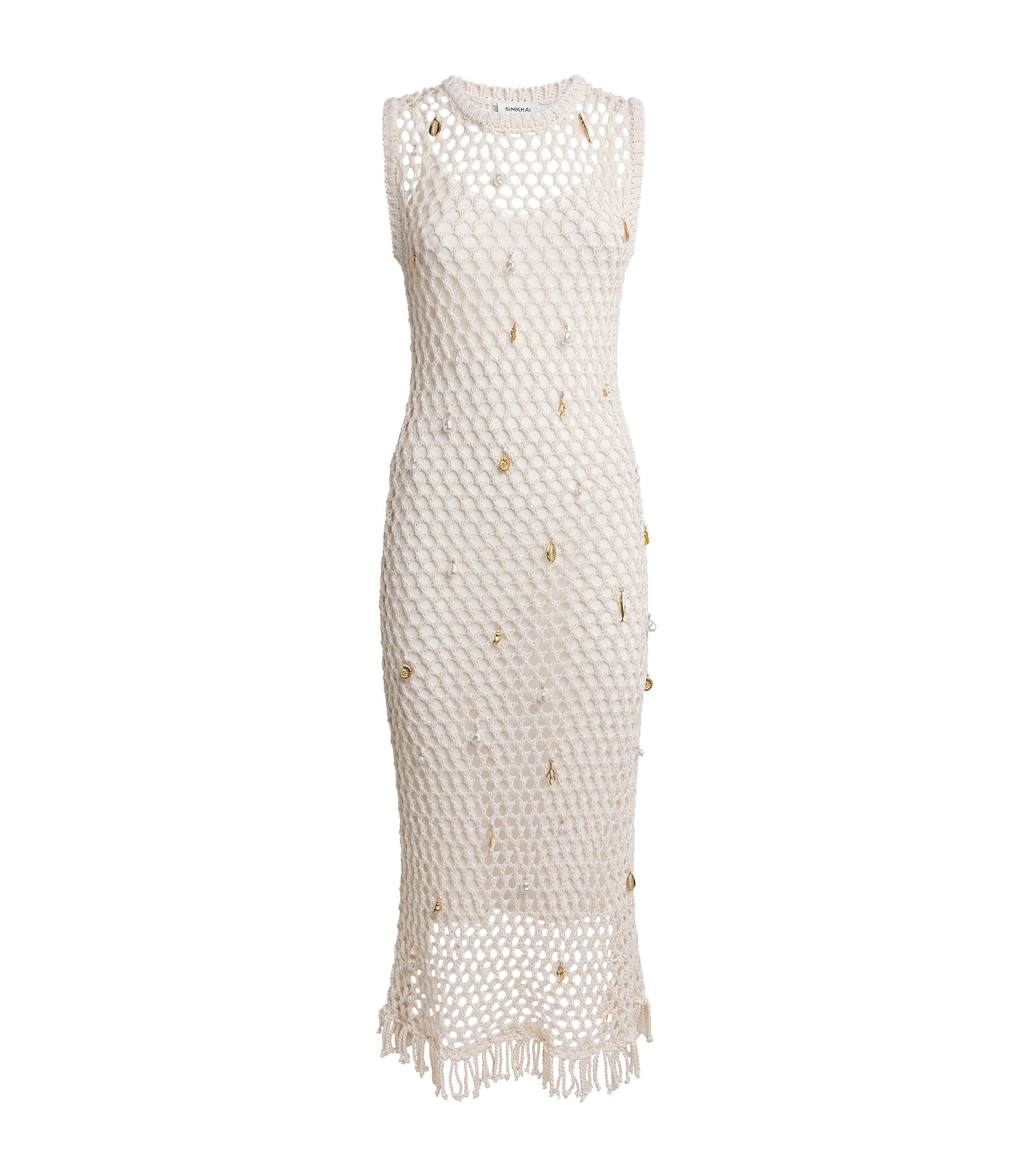 Simkhai Knitted Charm Coralia Midi Dress by SIMKHAI