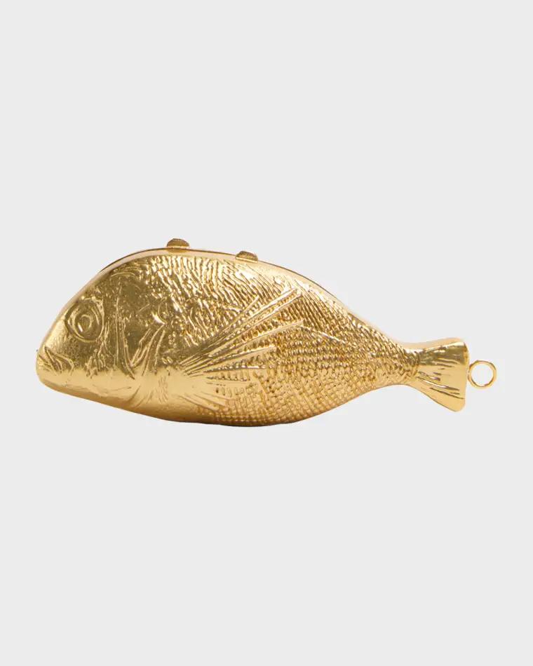 Splash Fish Minaudiere Clutch Bag by SIMKHAI