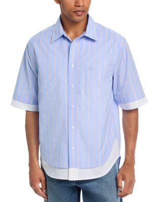 Steven Double Layer Stripe Shirt by SIMKHAI