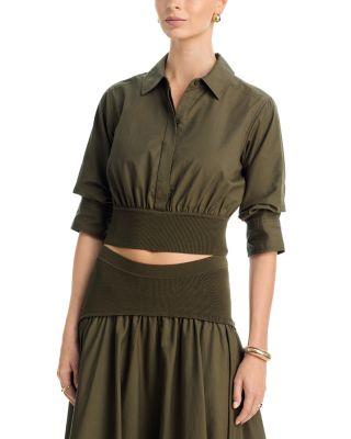 Stiles Cropped Shirt by SIMKHAI