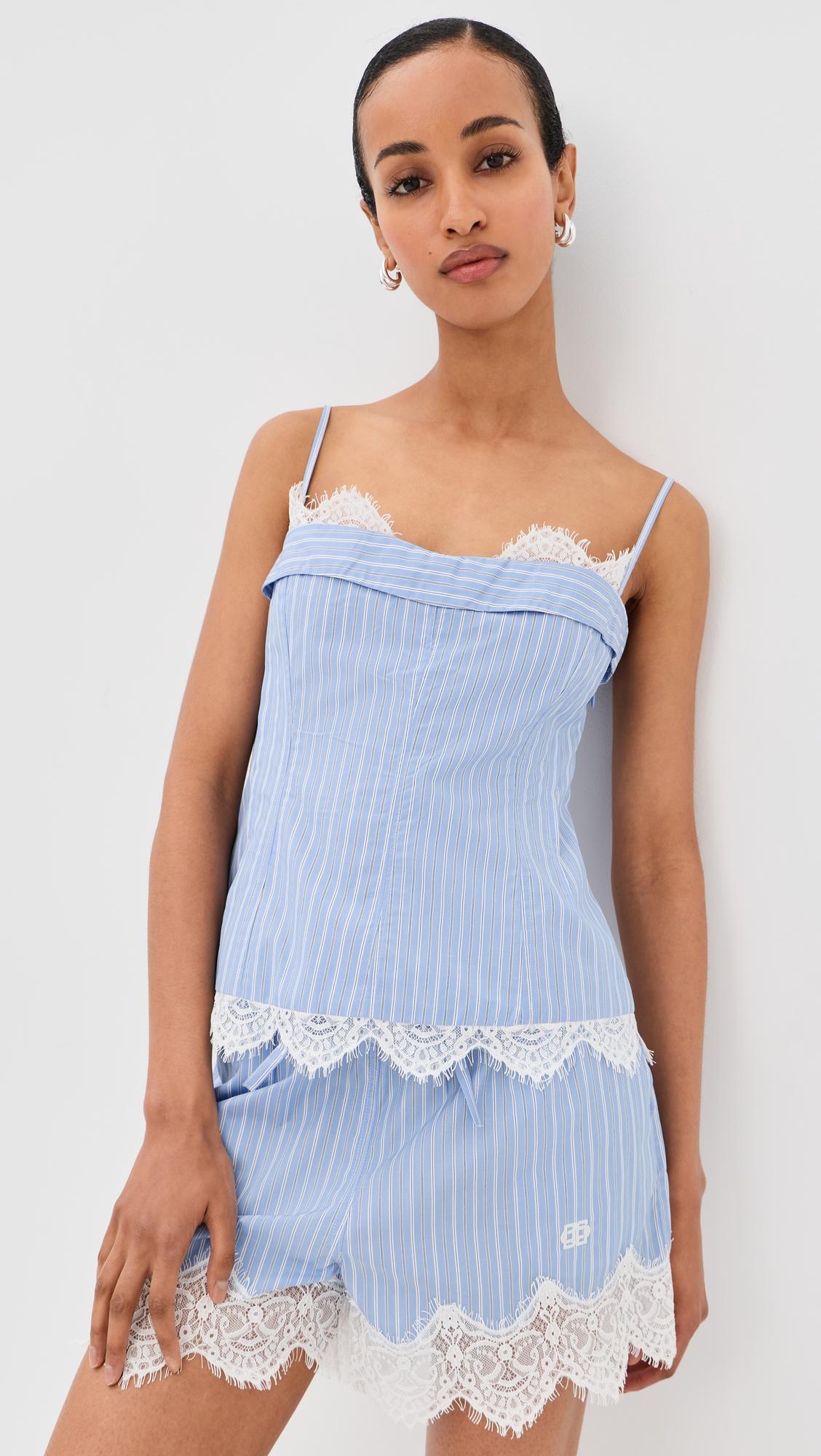 Surie Cotton Lace Bustier Top by SIMKHAI