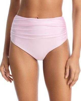 Teya High Waist Ruched Bikini Bottom by SIMKHAI