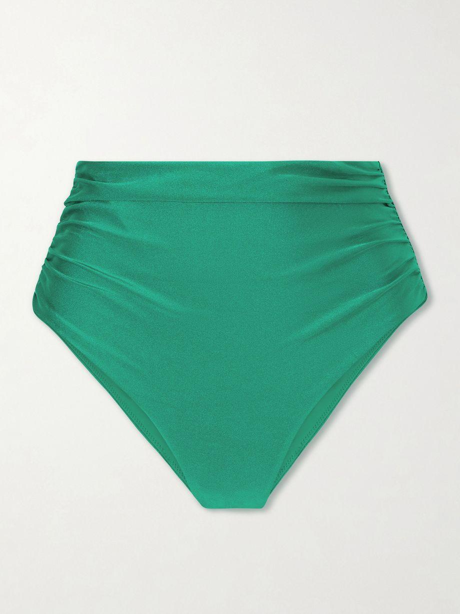 Teya ruched bikini briefs by SIMKHAI