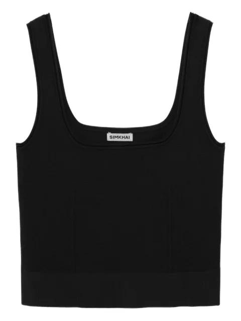 Uri square-neck ribbed top by SIMKHAI
