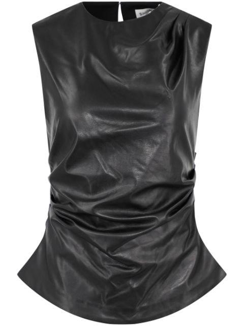 Wynter draped top by SIMKHAI