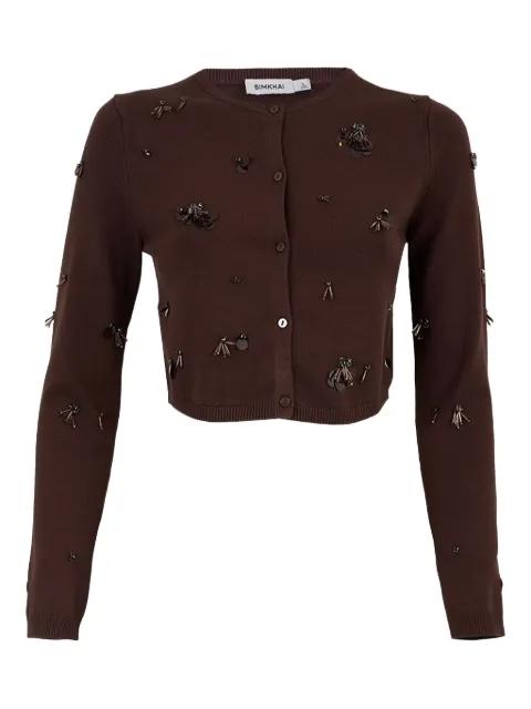 Zadie embellished cropped cardigan by SIMKHAI
