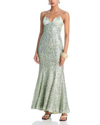 Zarena Embellished Maxi Dress by SIMKHAI