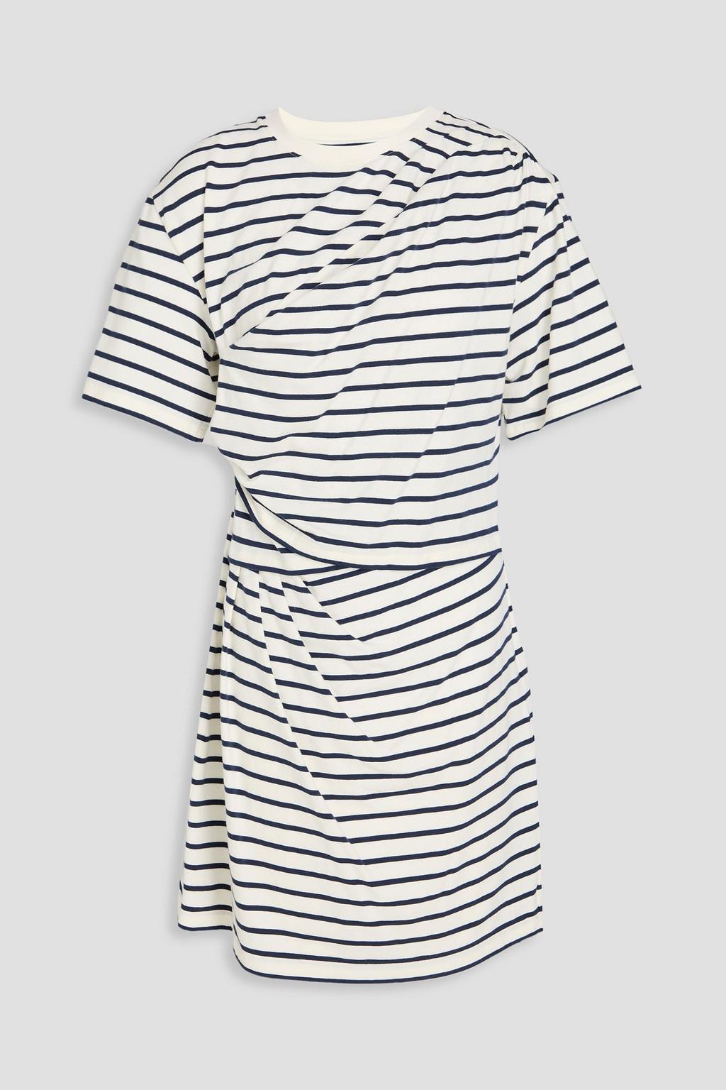 Zeus striped stretch-cotton jersey mini dress by SIMKHAI