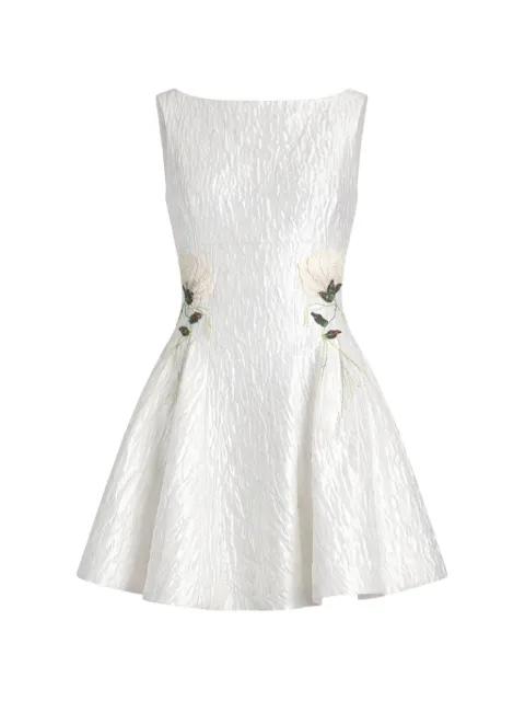 applique detail textured dress by SIMKHAI