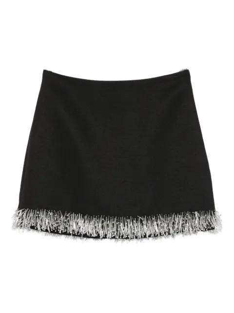 beaded-fringe mini skirt by SIMKHAI