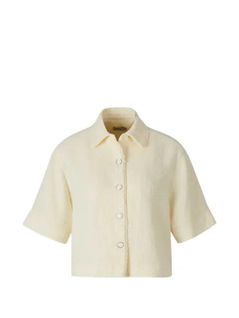 bouclé-knit cropped shirt by SIMKHAI