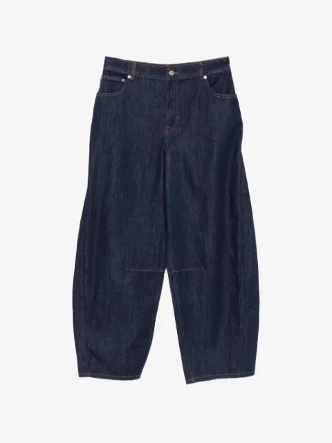 contrast-stitch wide-leg jeans by SIMKHAI