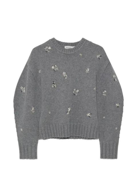 crystal-embellished floral-motif sweater by SIMKHAI