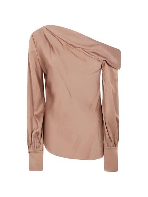 draped one-shoulder top by SIMKHAI