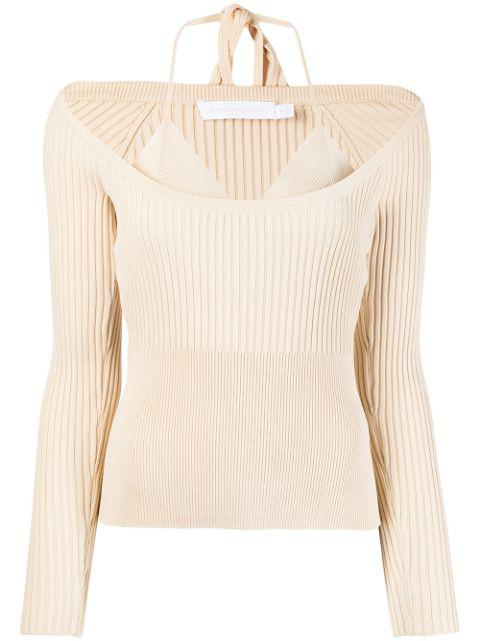 jayline compact scoop-neck jumper by SIMKHAI