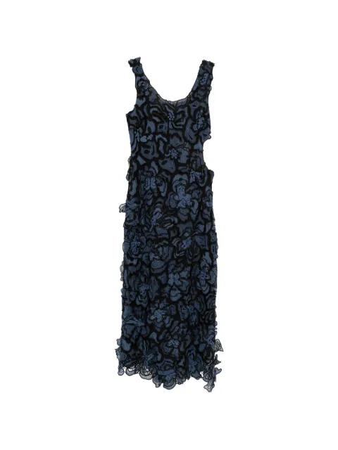 midi floral lace dress by SIMKHAI