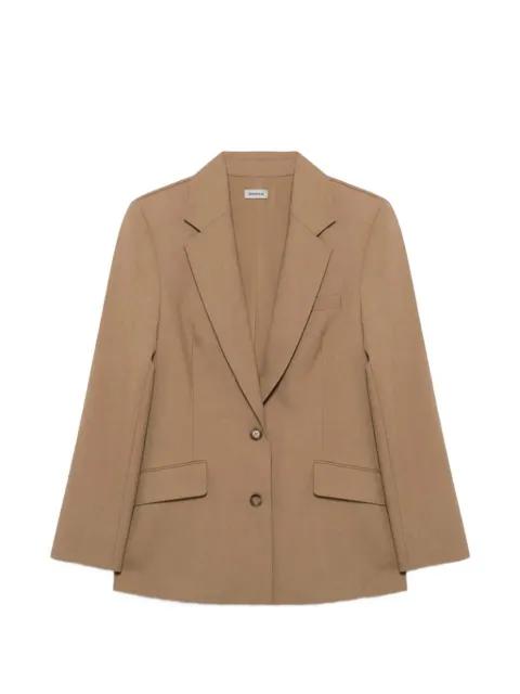 notched collar pleated blazer by SIMKHAI