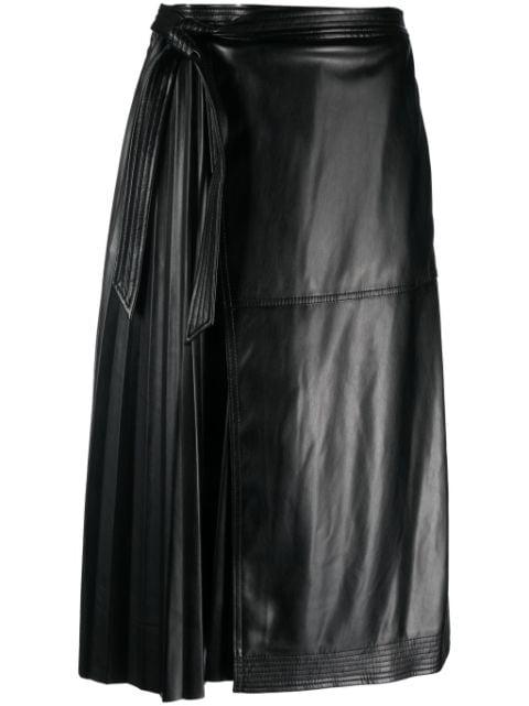 pleat-detail high-waist skirt by SIMKHAI