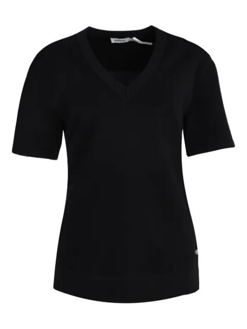 pleated V-neck blouses by SIMKHAI