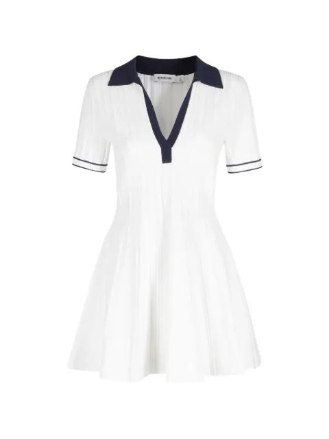 ribbed-knit polo mini dress by SIMKHAI