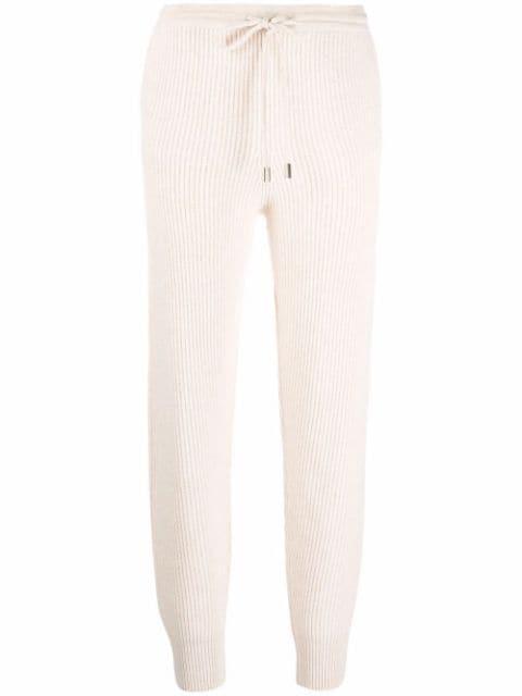 ribbed knit track pants by SIMKHAI