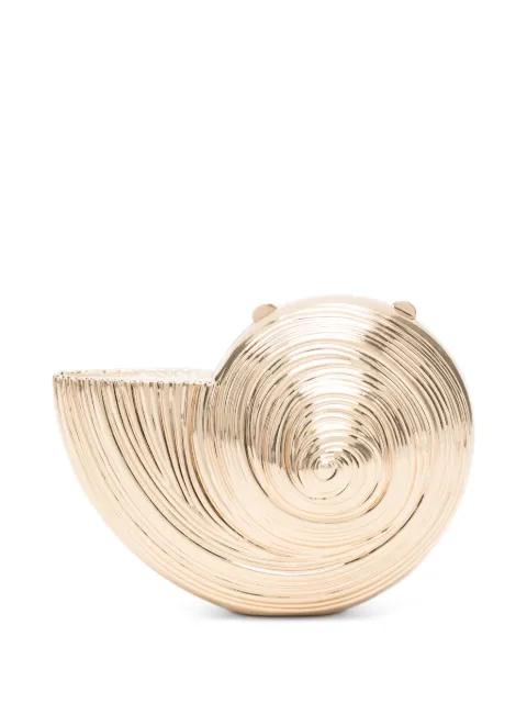 spiral-shell clutch bag by SIMKHAI
