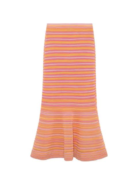 striped midi skirt by SIMKHAI
