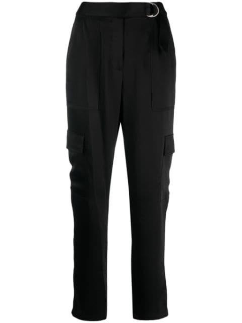 tapered-leg satin trousers by SIMKHAI
