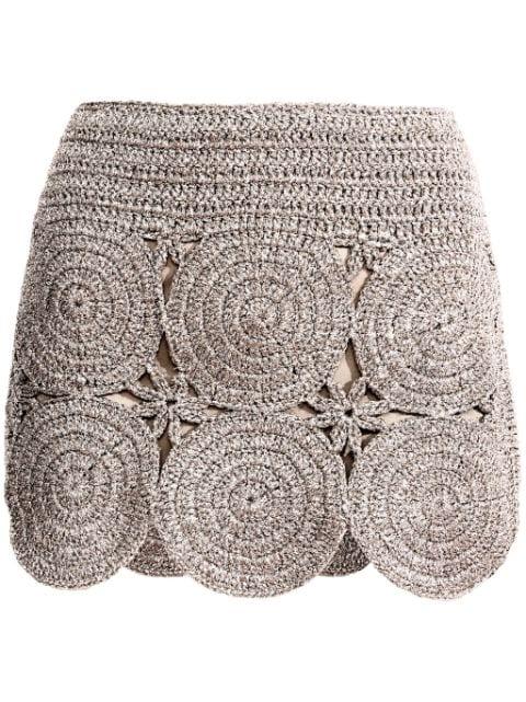 Beep Beep mini skirt by SIMON MILLER