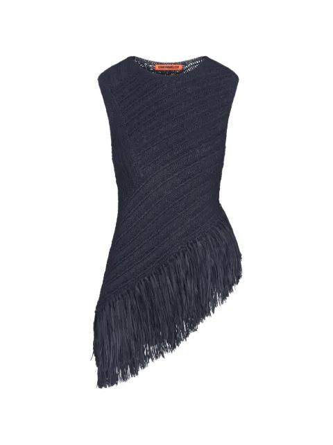 Beja crochet fringe blouse by SIMON MILLER