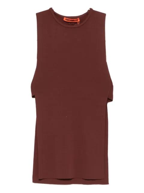 Canoga knitted vest by SIMON MILLER