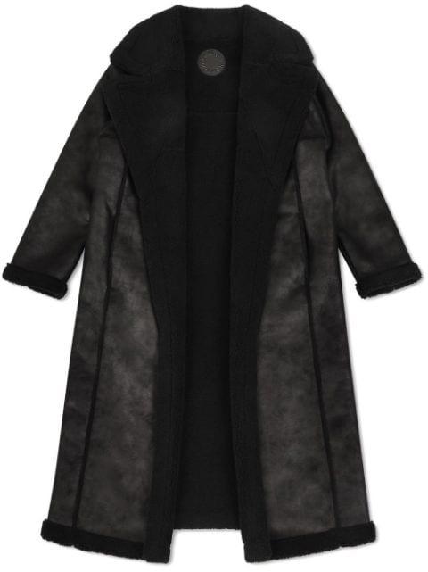 Jetz faux-shearling mid coat by SIMON MILLER