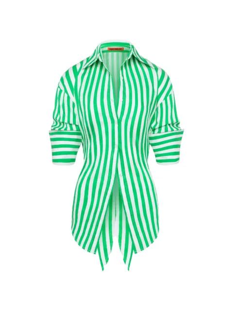 Loch poplin button shirt by SIMON MILLER