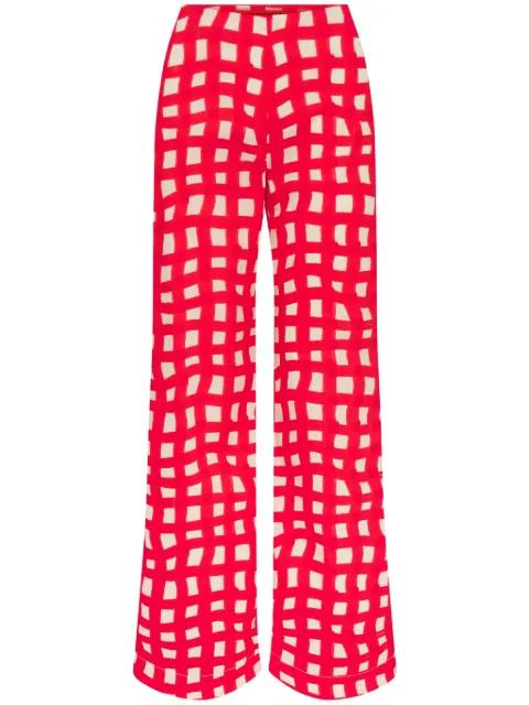 Pia poplin trousers by SIMON MILLER